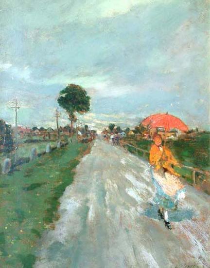 Lajos Deak-ebner On the Road oil painting image